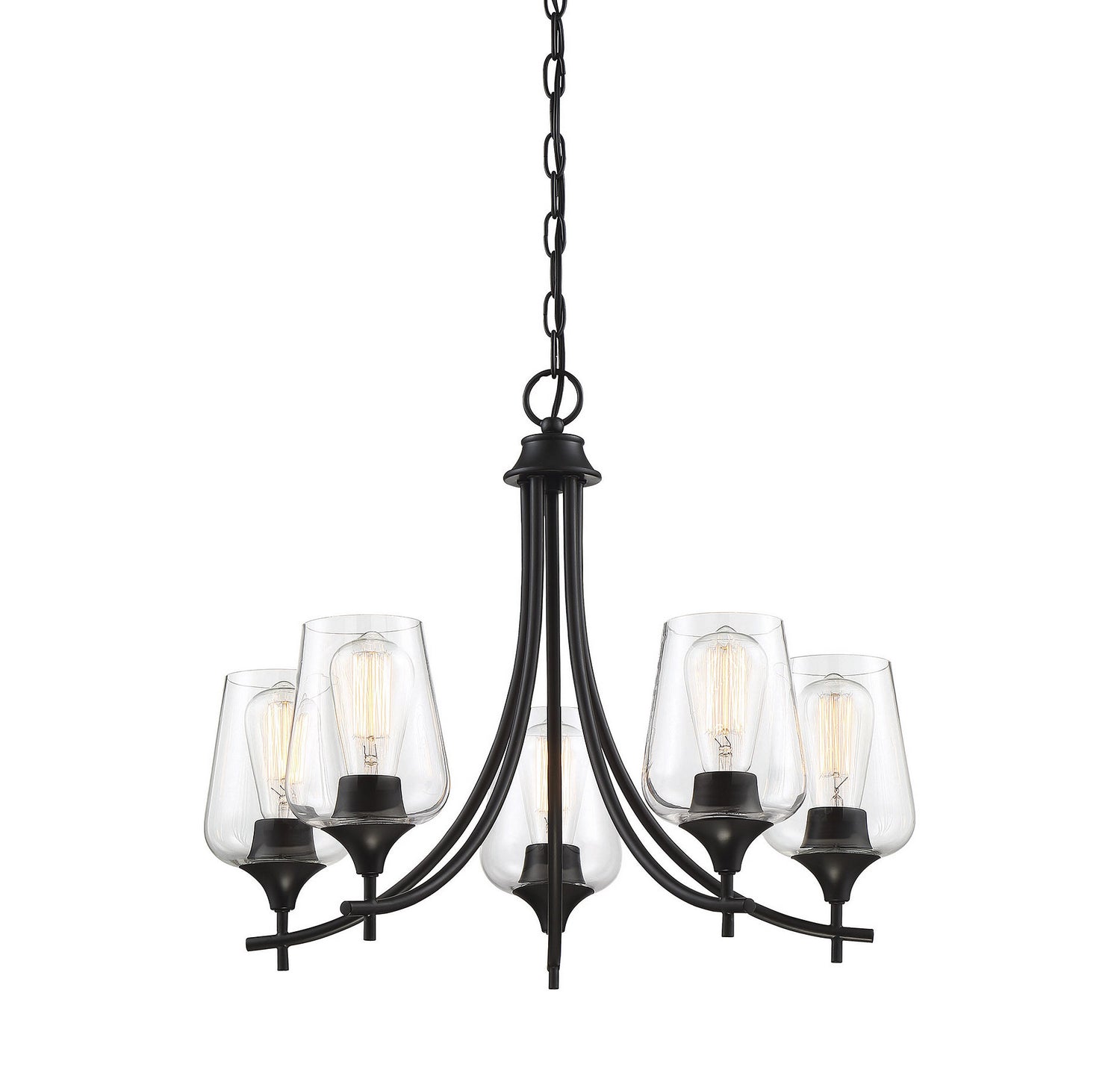 Savoy House - 1-4032-5-BK - Five Light Chandelier - Octave - Black