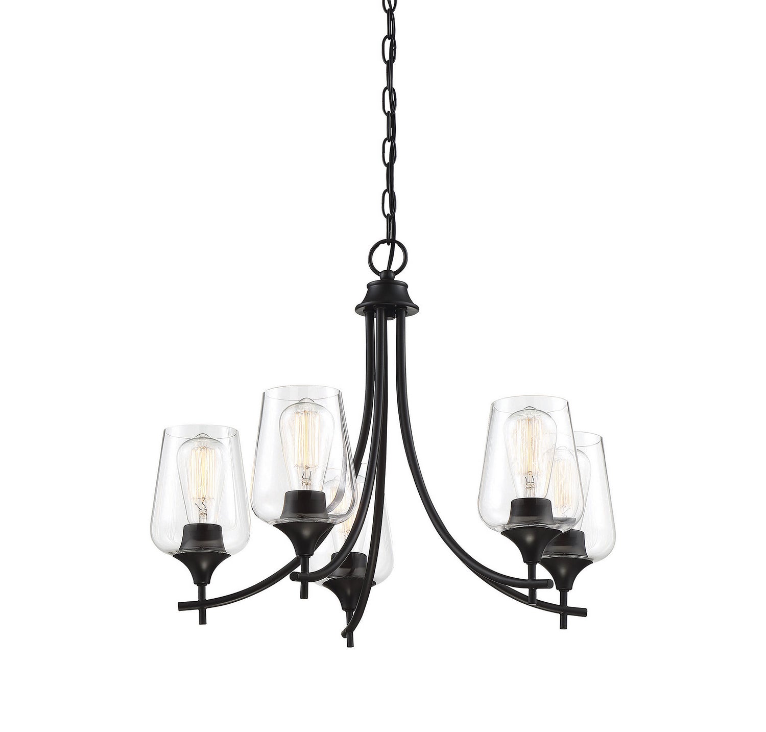 Savoy House - 1-4032-5-BK - Five Light Chandelier - Octave - Black