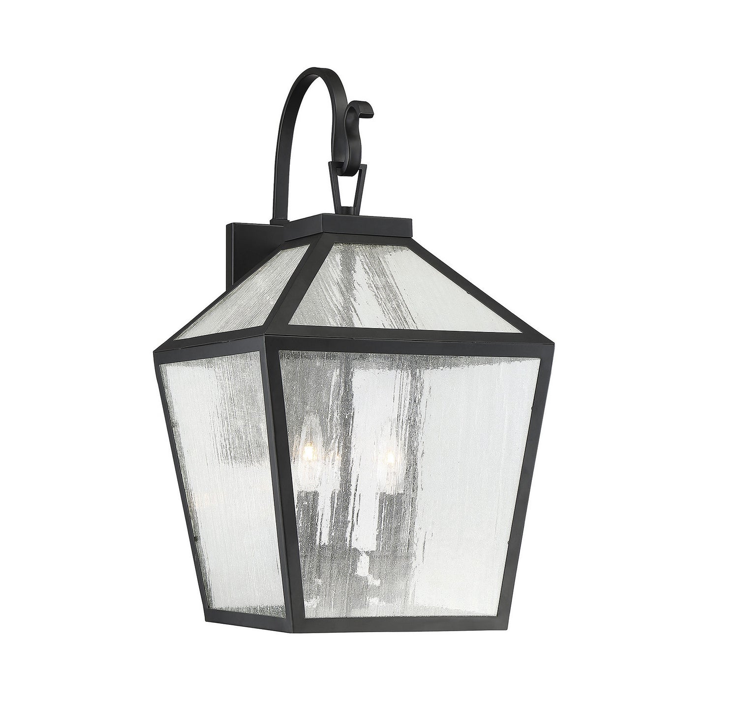 Savoy House - 5-101-BK - Three Light Wall Lantern - Woodstock - Black