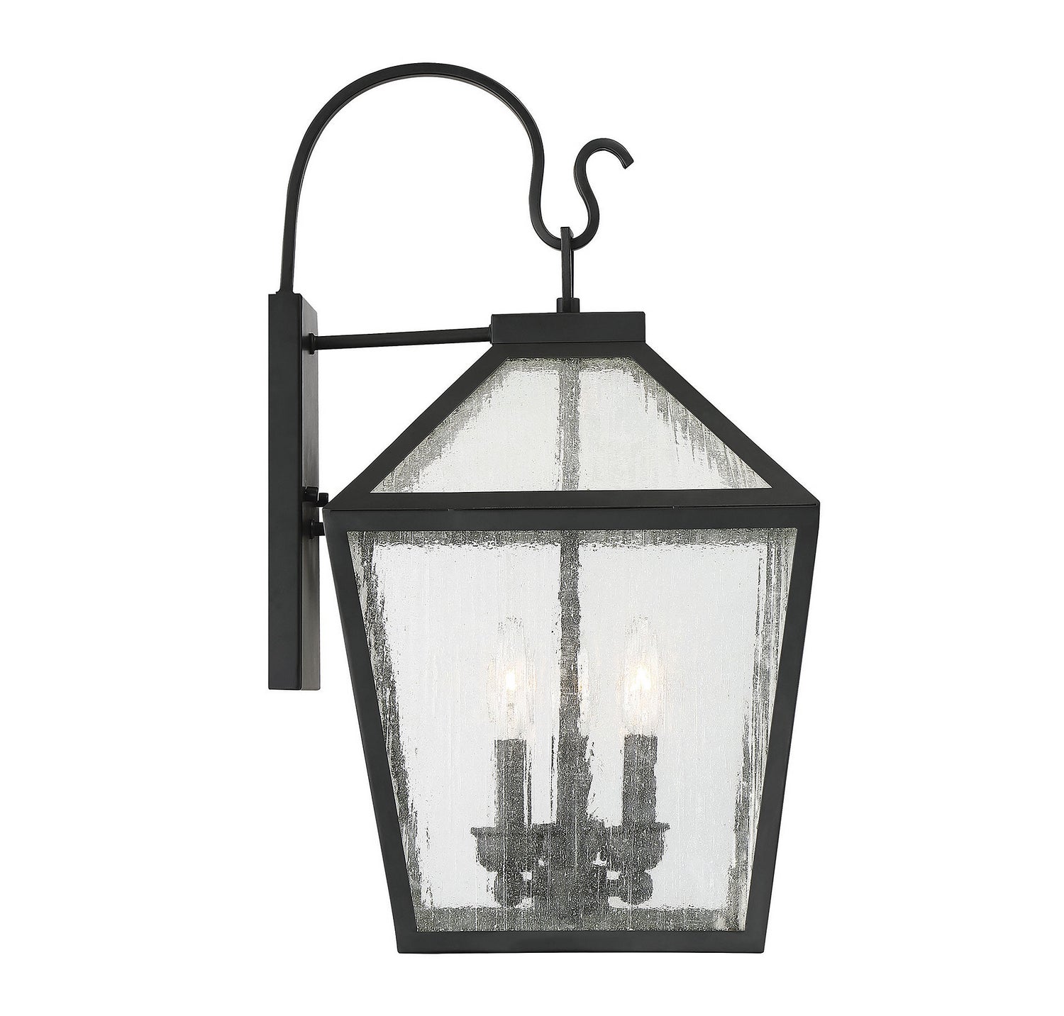 Savoy House - 5-101-BK - Three Light Wall Lantern - Woodstock - Black