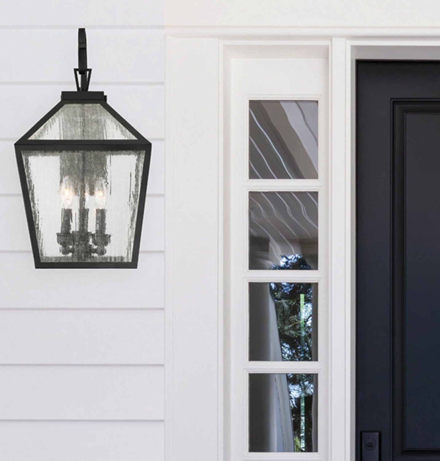 Savoy House - 5-101-BK - Three Light Wall Lantern - Woodstock - Black