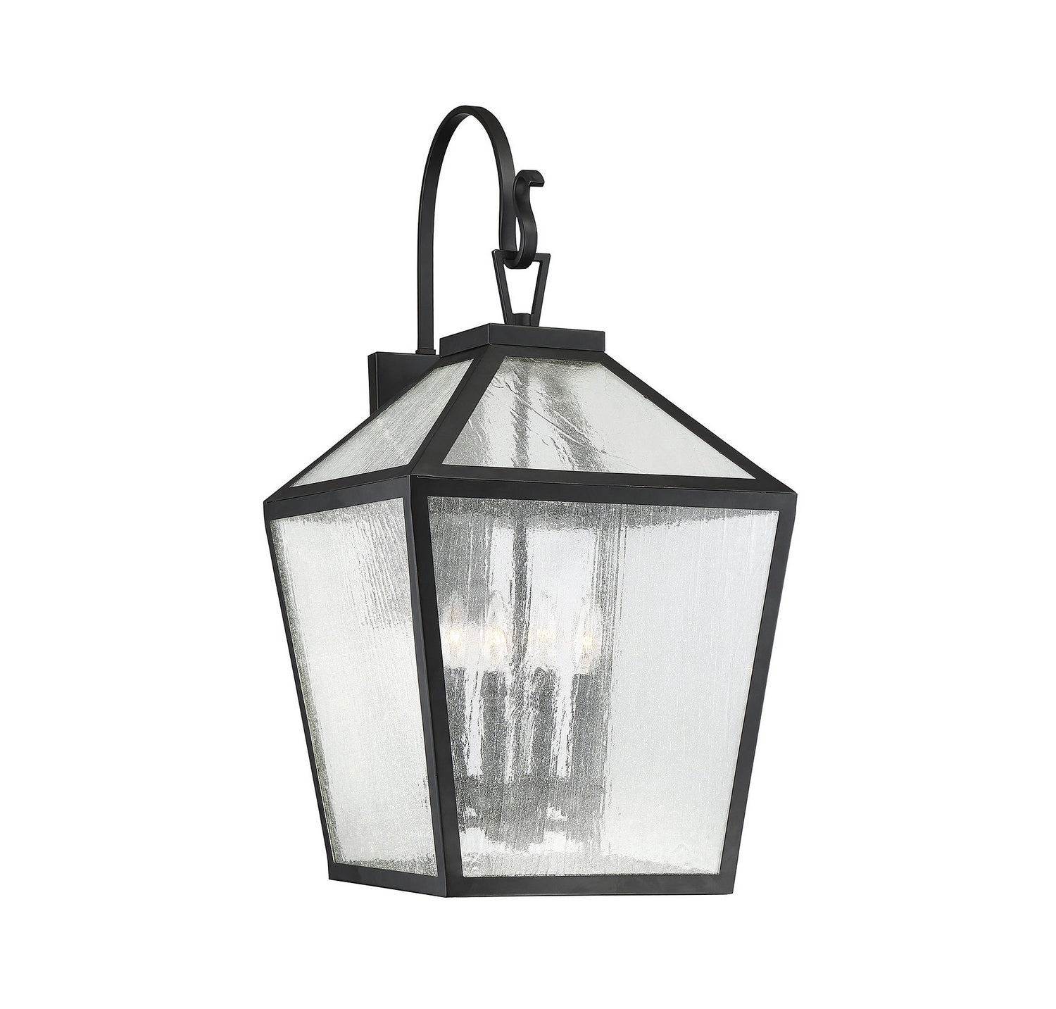 Savoy House - 5-102-BK - Four Light Outdoor Wall Lantern - Woodstock - Black