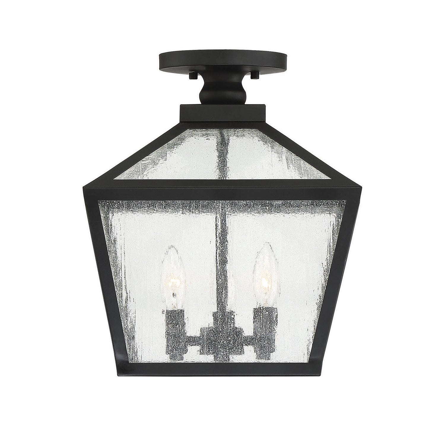 Savoy House - 5-105-BK - Three Light Flush Mount - Woodstock - Black