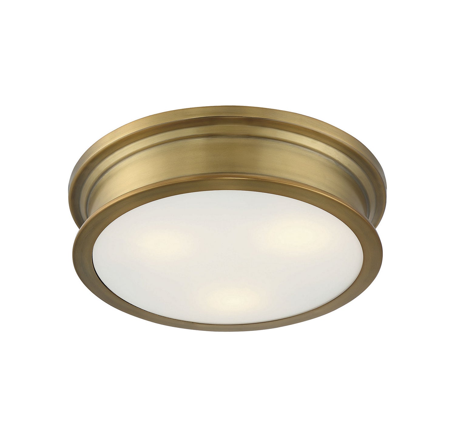 Savoy House - 6-133-16-322 - Three Light Flush Mount - Watkins - Warm Brass