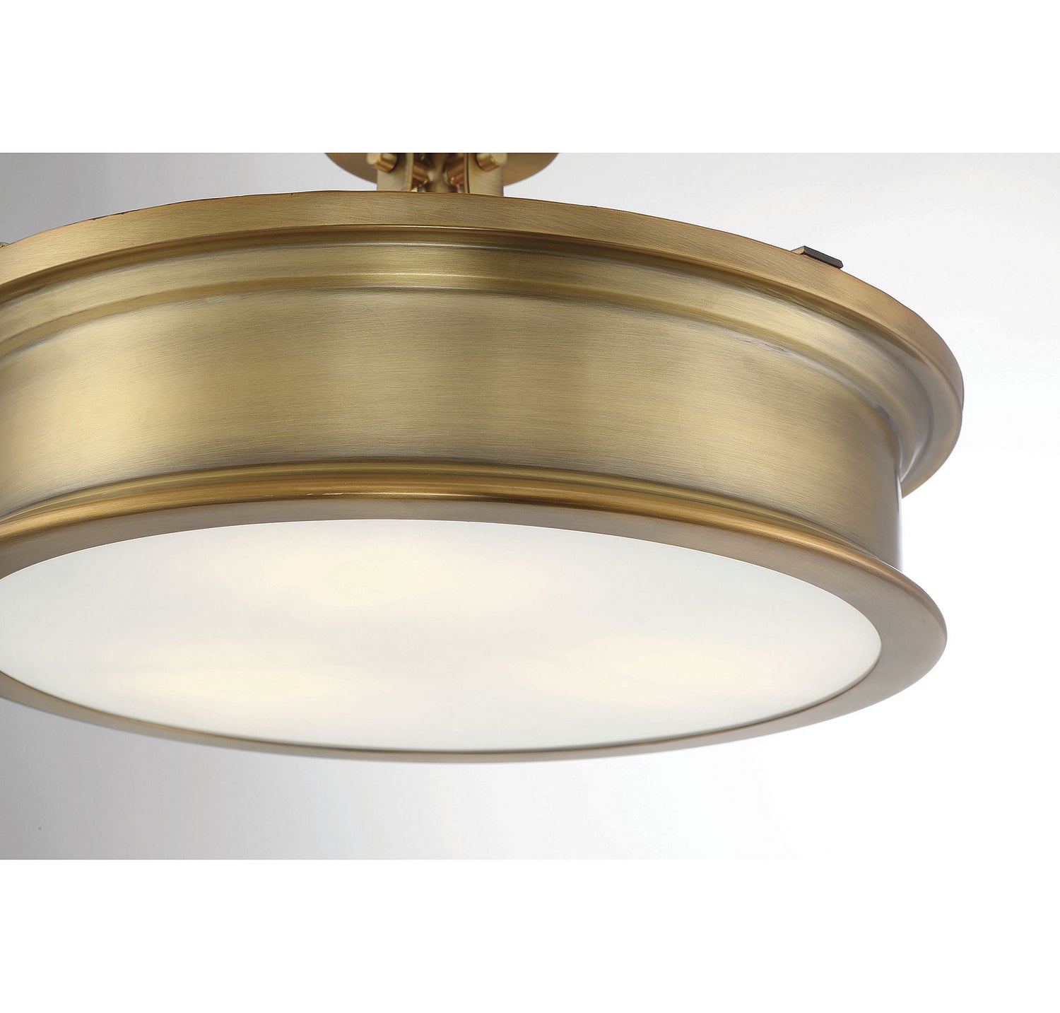 Savoy House - 6-134-3-322 - Three Light Semi-Flush Mount - Watkins - Warm Brass