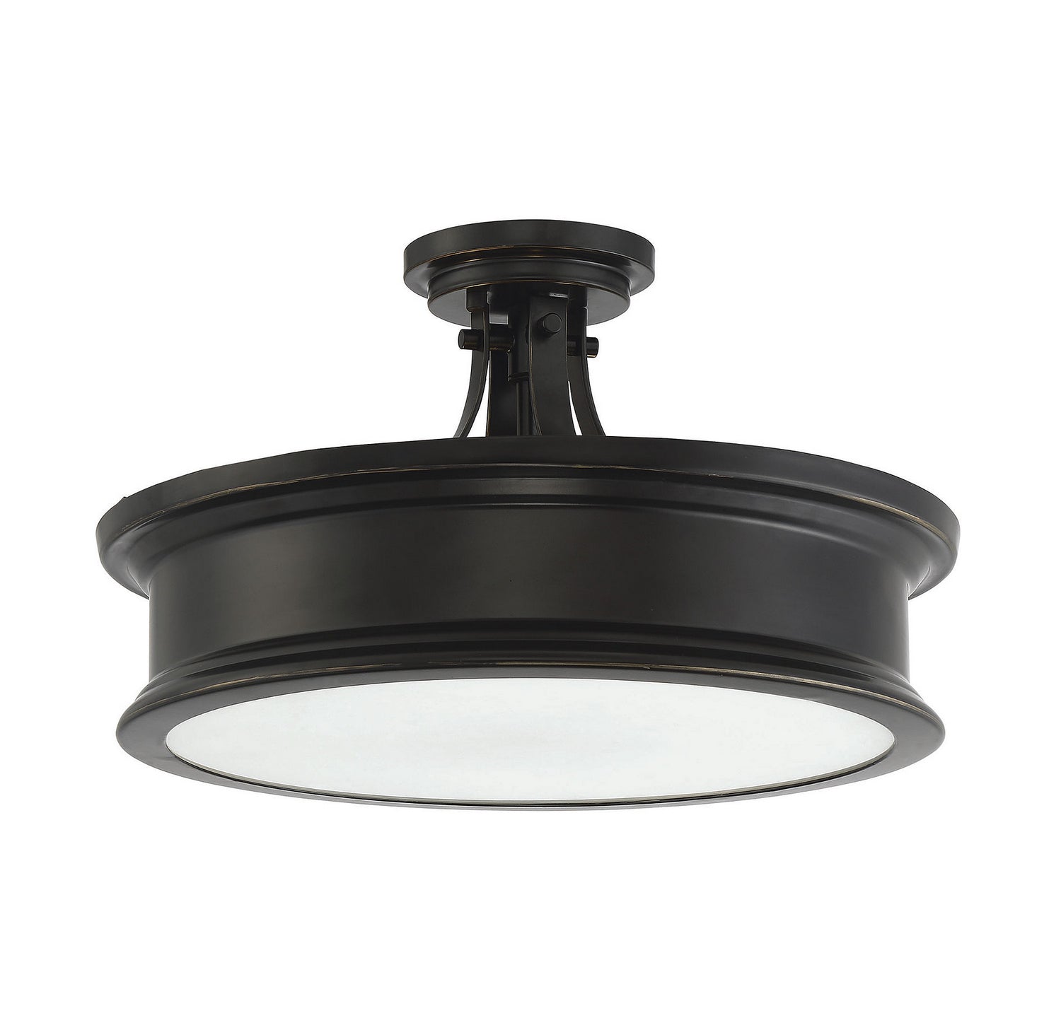 Savoy House - 6-134-3-44 - Three Light Semi-Flush Mount - Watkins - Classic Bronze