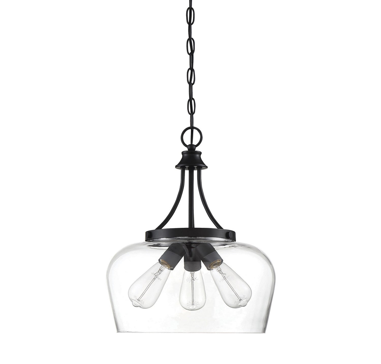 Savoy House - 7-4034-3-BK - Three Light Pendant - Octave - Black