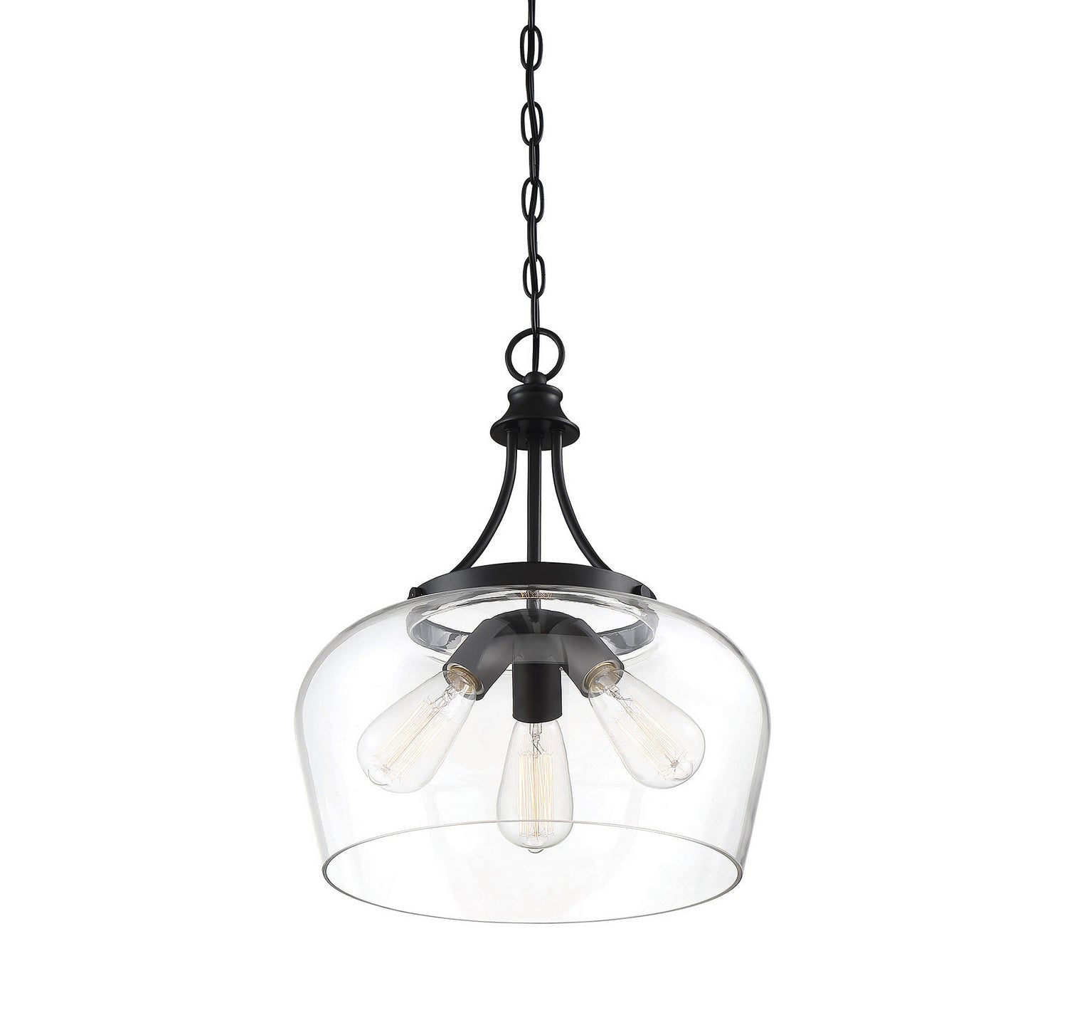 Savoy House - 7-4034-3-BK - Three Light Pendant - Octave - Black