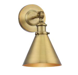 Savoy House - 9-0901-1-322 - One Light Wall Sconce - Glenn - Warm Brass