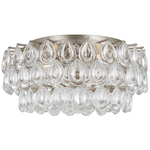 Visual Comfort Signature - ARN 4171BSL-CG - Four Light Flush Mount - Liscia - Burnished Silver Leaf