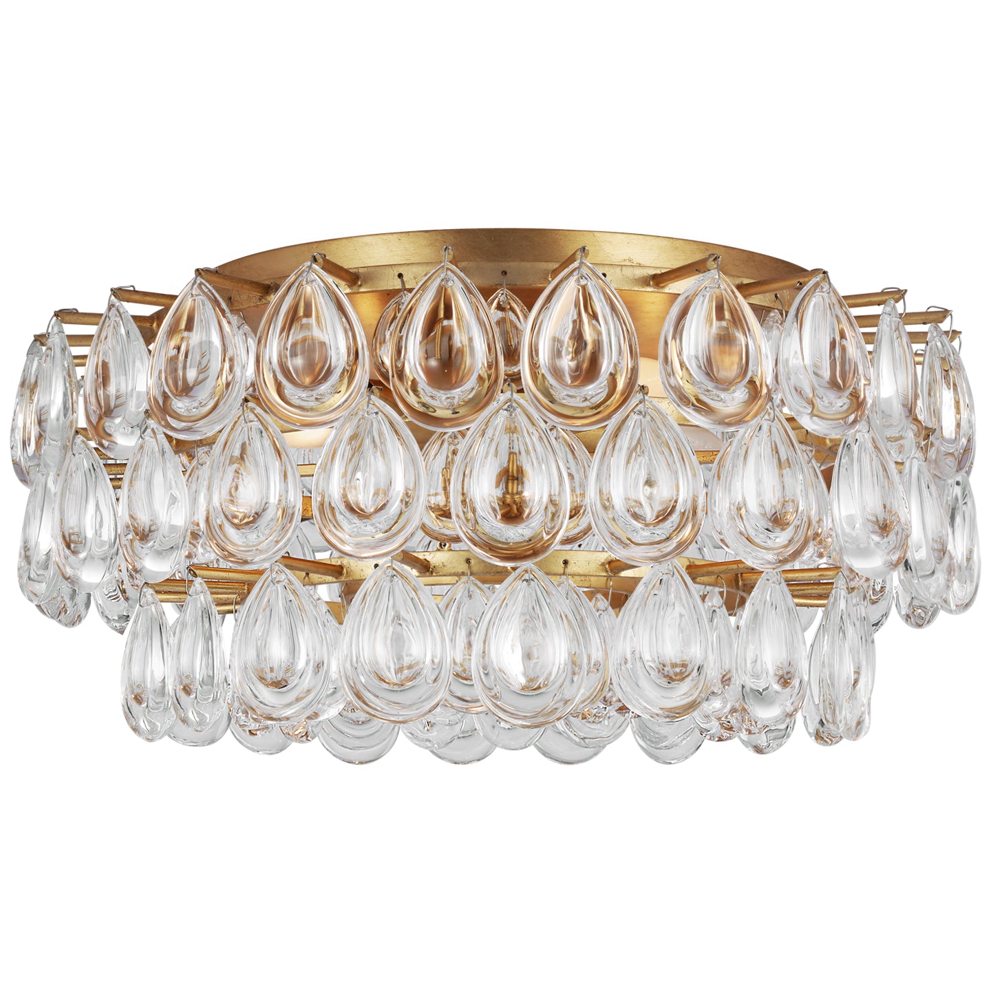 Visual Comfort Signature - ARN 4171G-CG - Four Light Flush Mount - Liscia - Gild