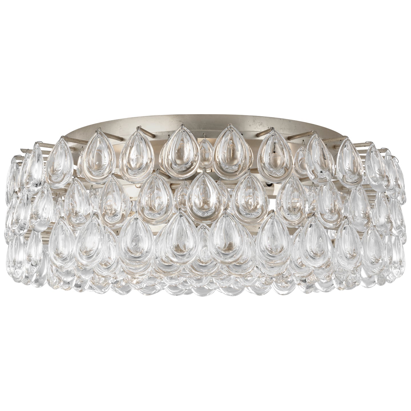 Visual Comfort Signature - ARN 4172BSL-CG - Six Light Flush Mount - Liscia - Burnished Silver Leaf