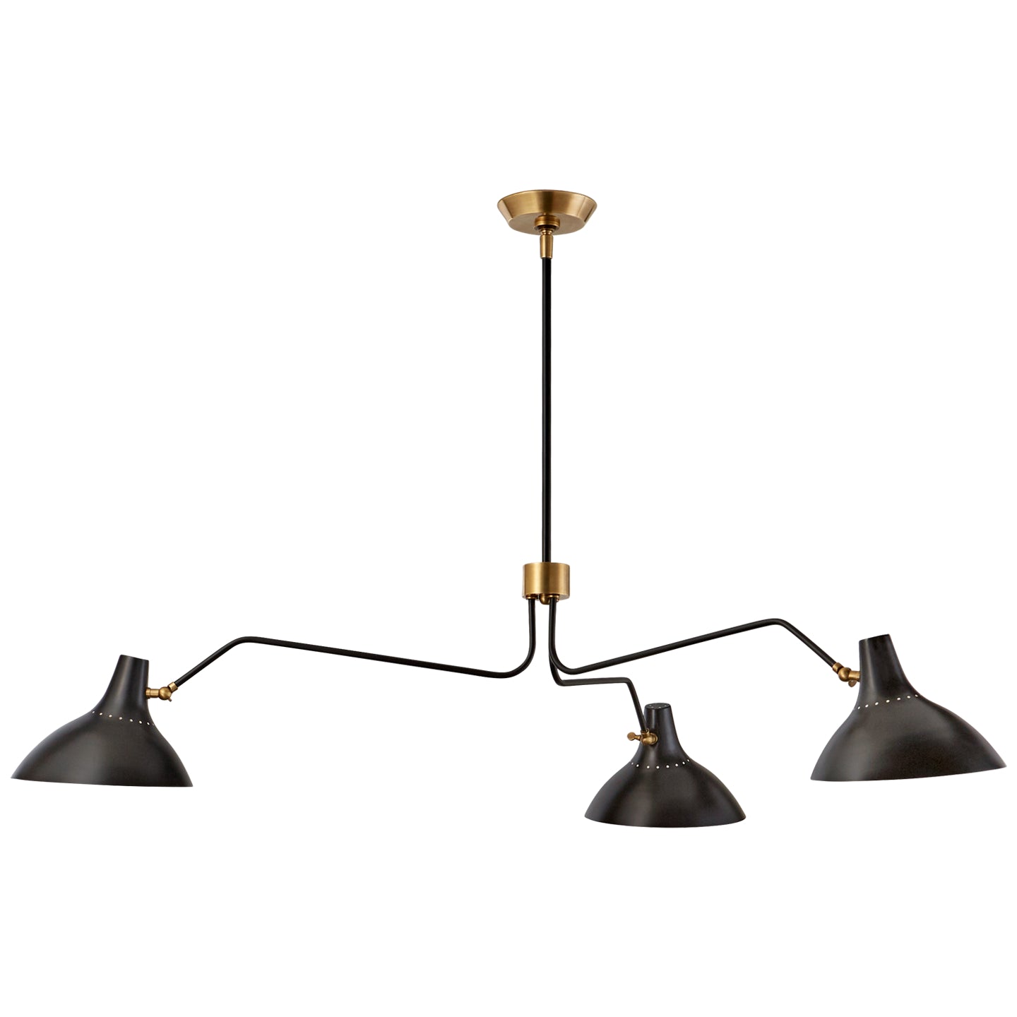 Visual Comfort Signature - ARN 5006BLK - Three Light Chandelier - Charlton - Black