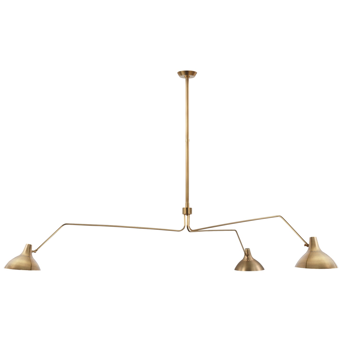 Visual Comfort Signature - ARN 5007HAB - Three Light Chandelier - Charlton - Hand-Rubbed Antique Brass