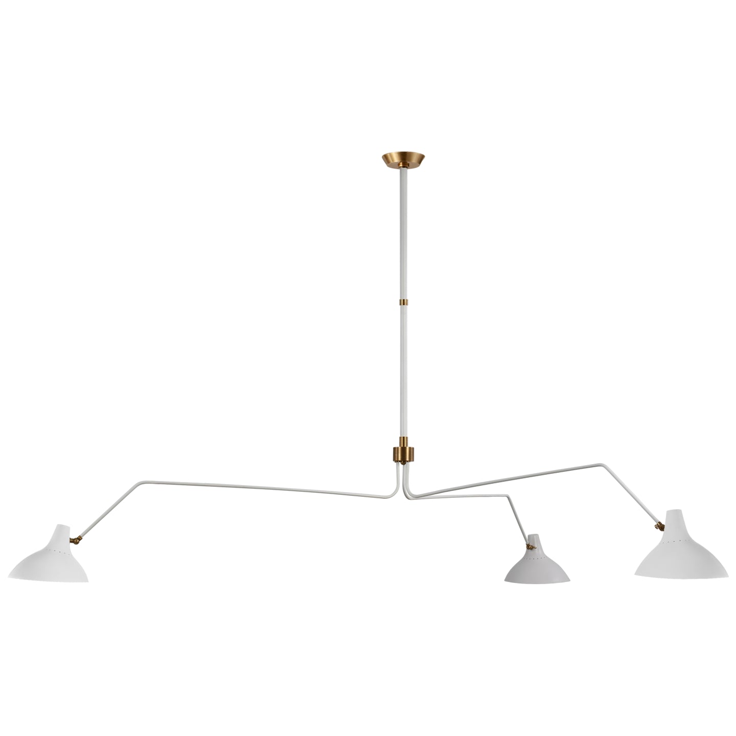 Visual Comfort Signature - ARN 5007WHT - Three Light Chandelier - Charlton - White