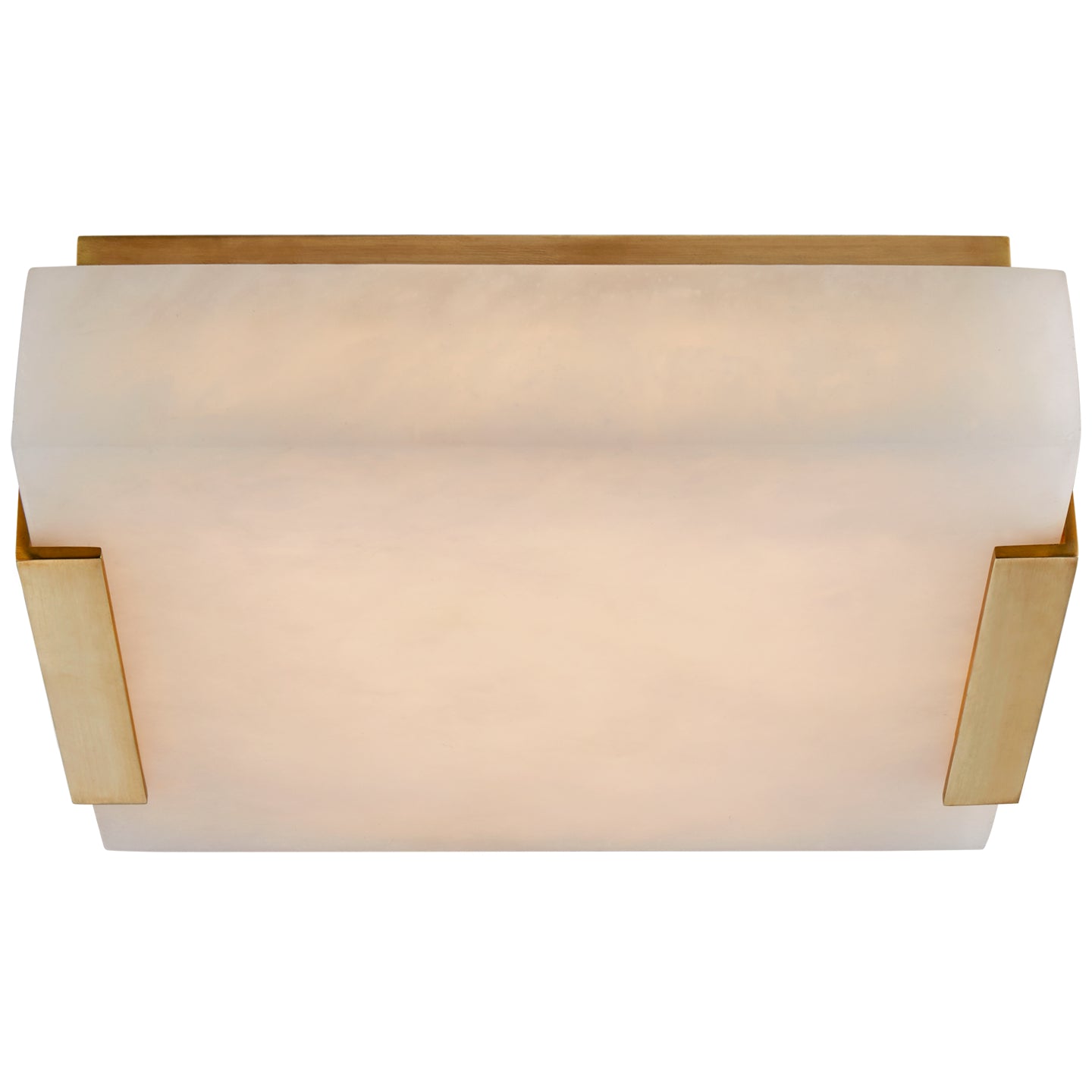 Visual Comfort Signature - KW 4114AB-ALB - LED Flush Mount - Covet - Antique-Burnished Brass