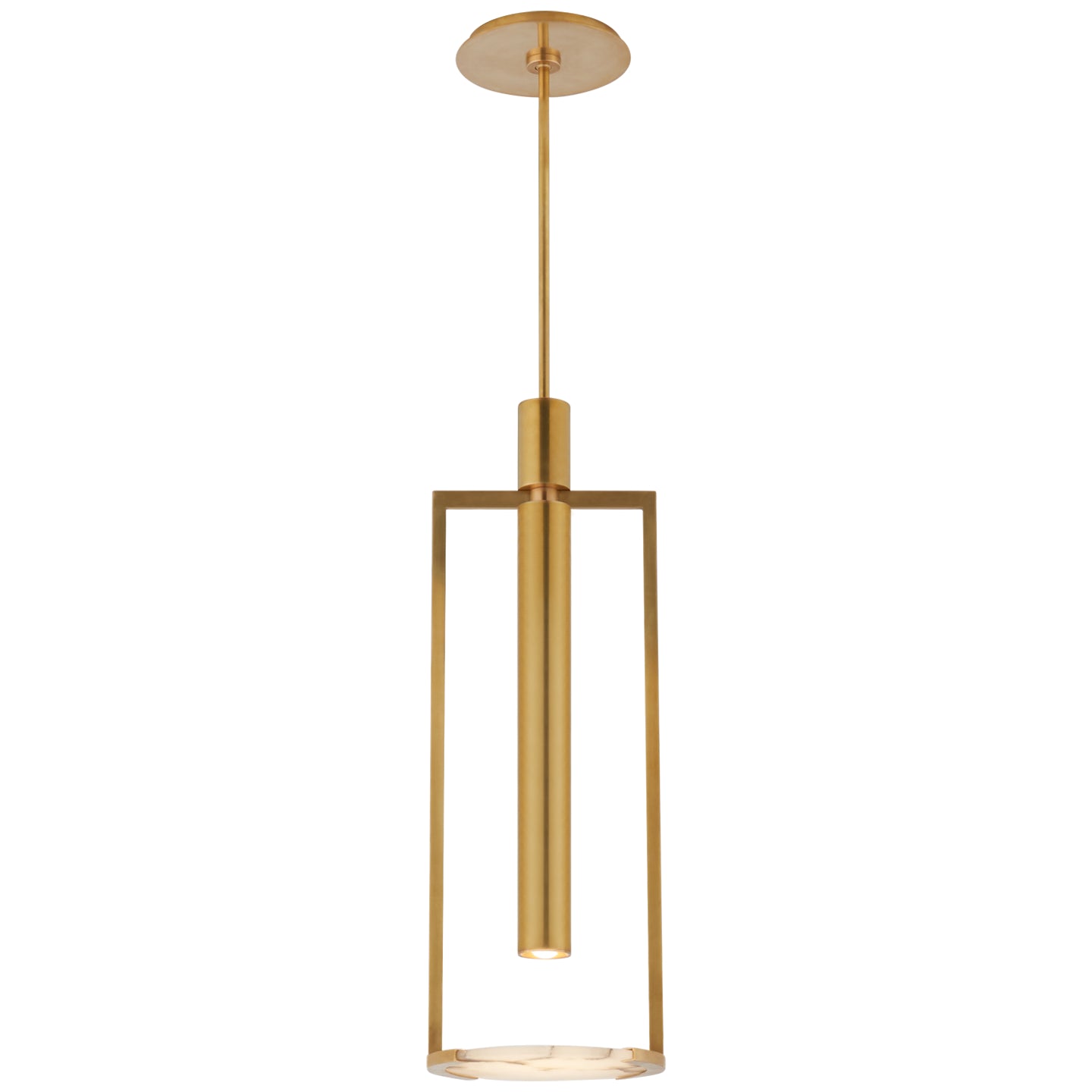 Visual Comfort Signature - KW 5612AB-ALB - LED Pendant - Melange - Antique-Burnished Brass