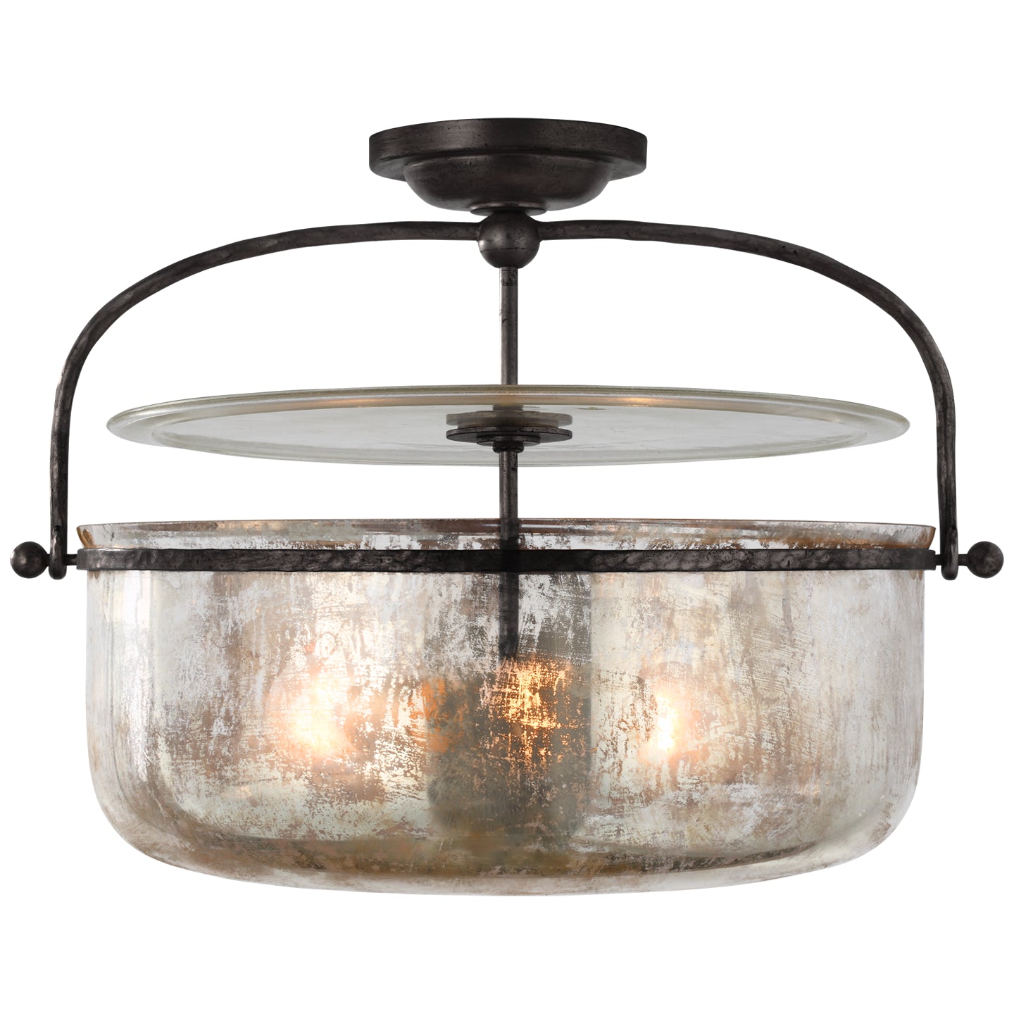 Visual Comfort Signature - CHC 4270AI-MG - Three Light Lantern - Lorford - Aged Iron