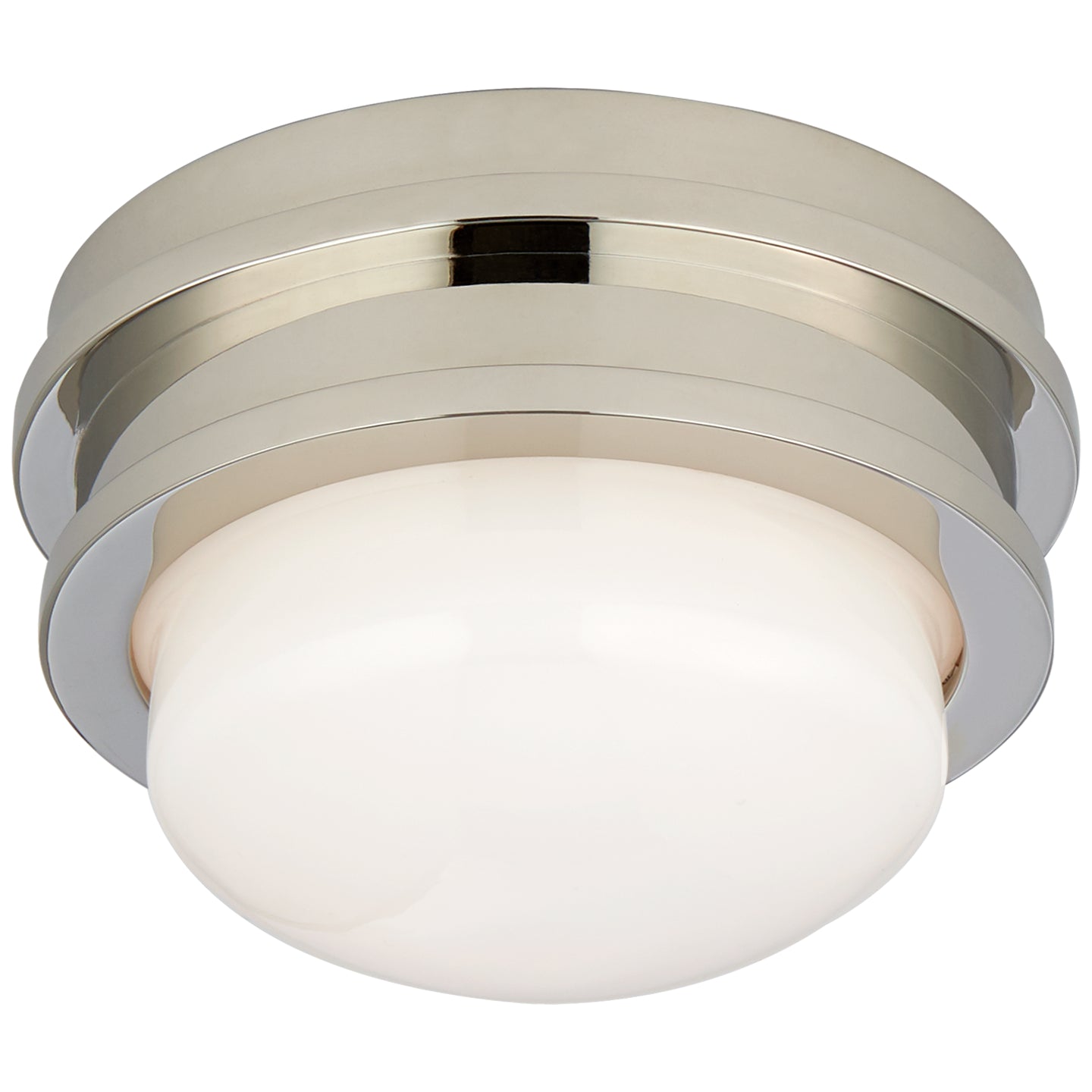 Visual Comfort Signature - CHC 4600PN-WG - LED Flush Mount - Launceton - Polished Nickel