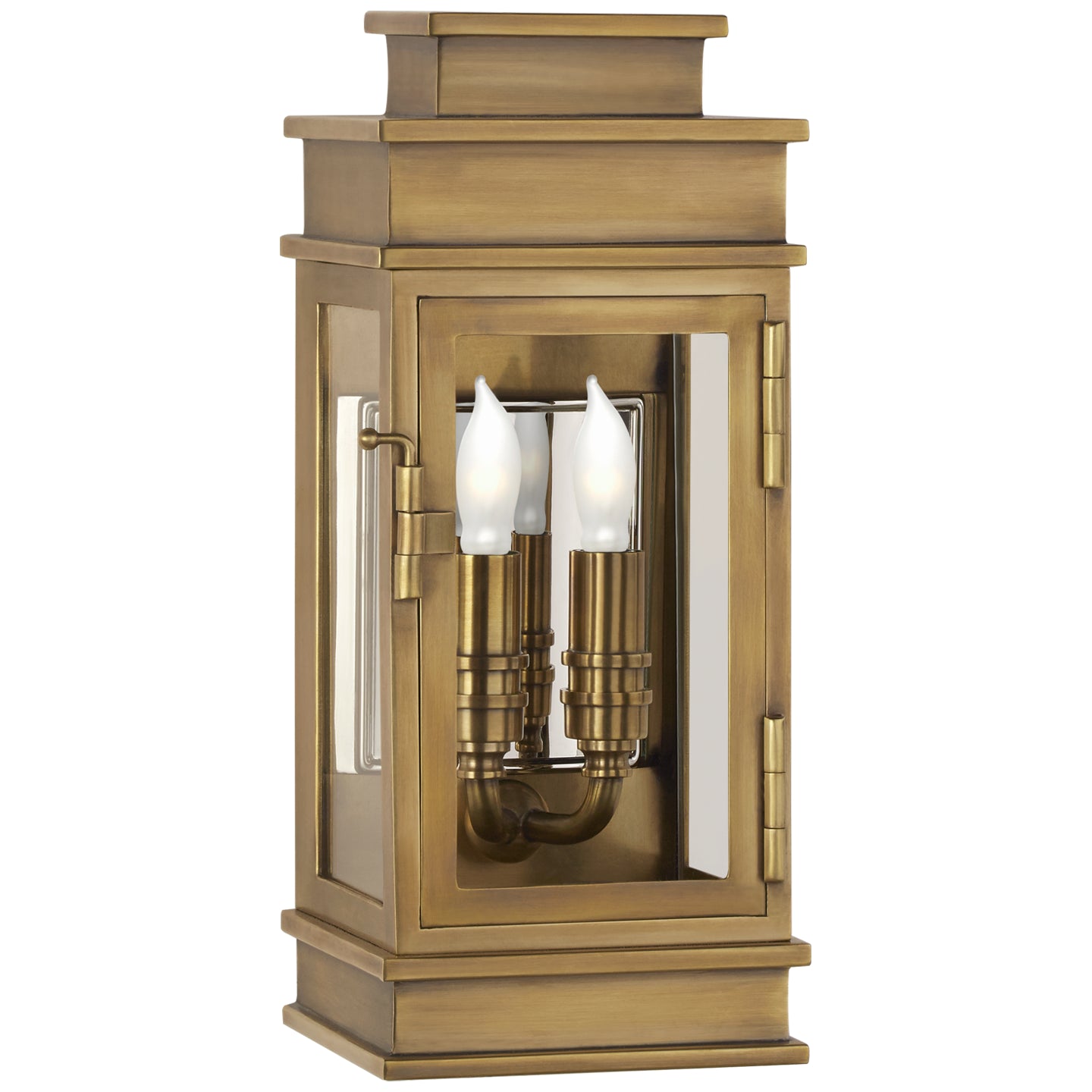 Visual Comfort Signature - CHD 2907AB-CG - Two Light Wall Lantern - Linear Lantern - Antique-Burnished Brass