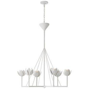 Visual Comfort Signature - JN 5004PW - Six Light Chandelier - Alberto - Plaster White