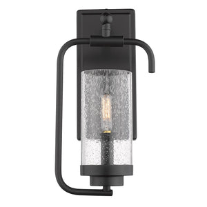 Golden - 2380-1W BLK-SD - One Light Wall Sconce - Holden BLK - Matte Black