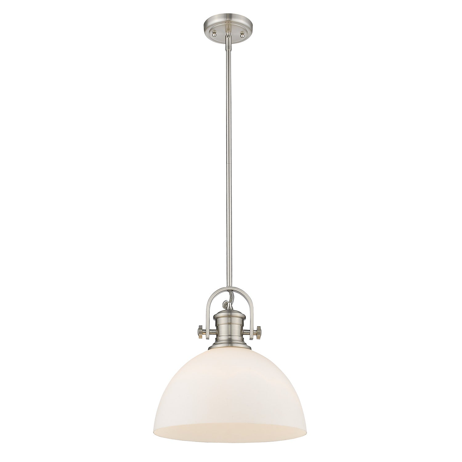 Golden - 3118-L PW-OP - One Light Pendant - Hines PW - Pewter