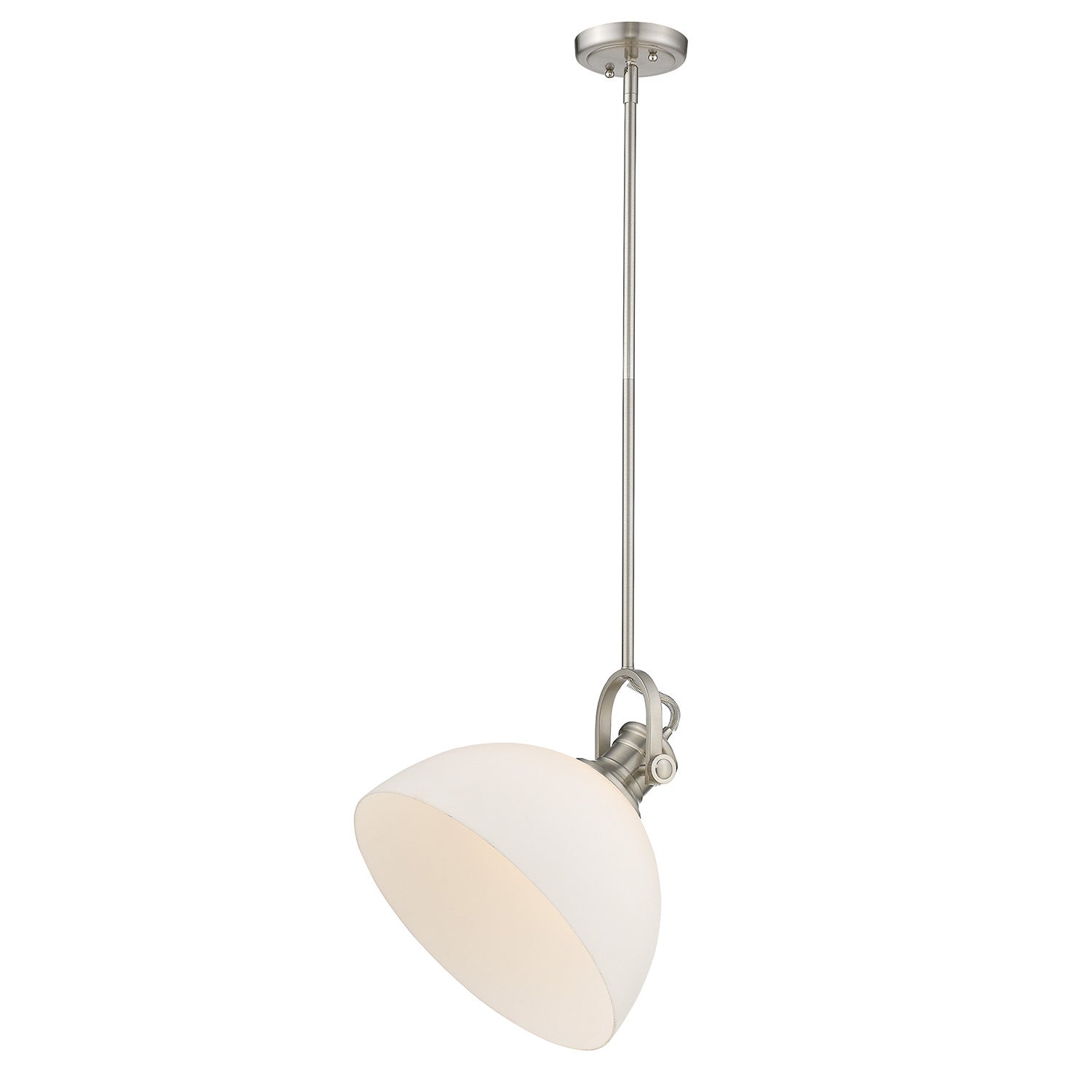 Golden - 3118-L PW-OP - One Light Pendant - Hines PW - Pewter