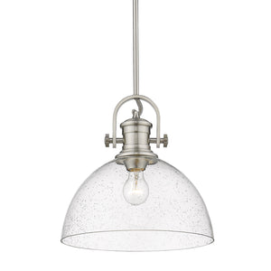 Golden - 3118-L PW-SD - One Light Pendant - Hines PW - Pewter