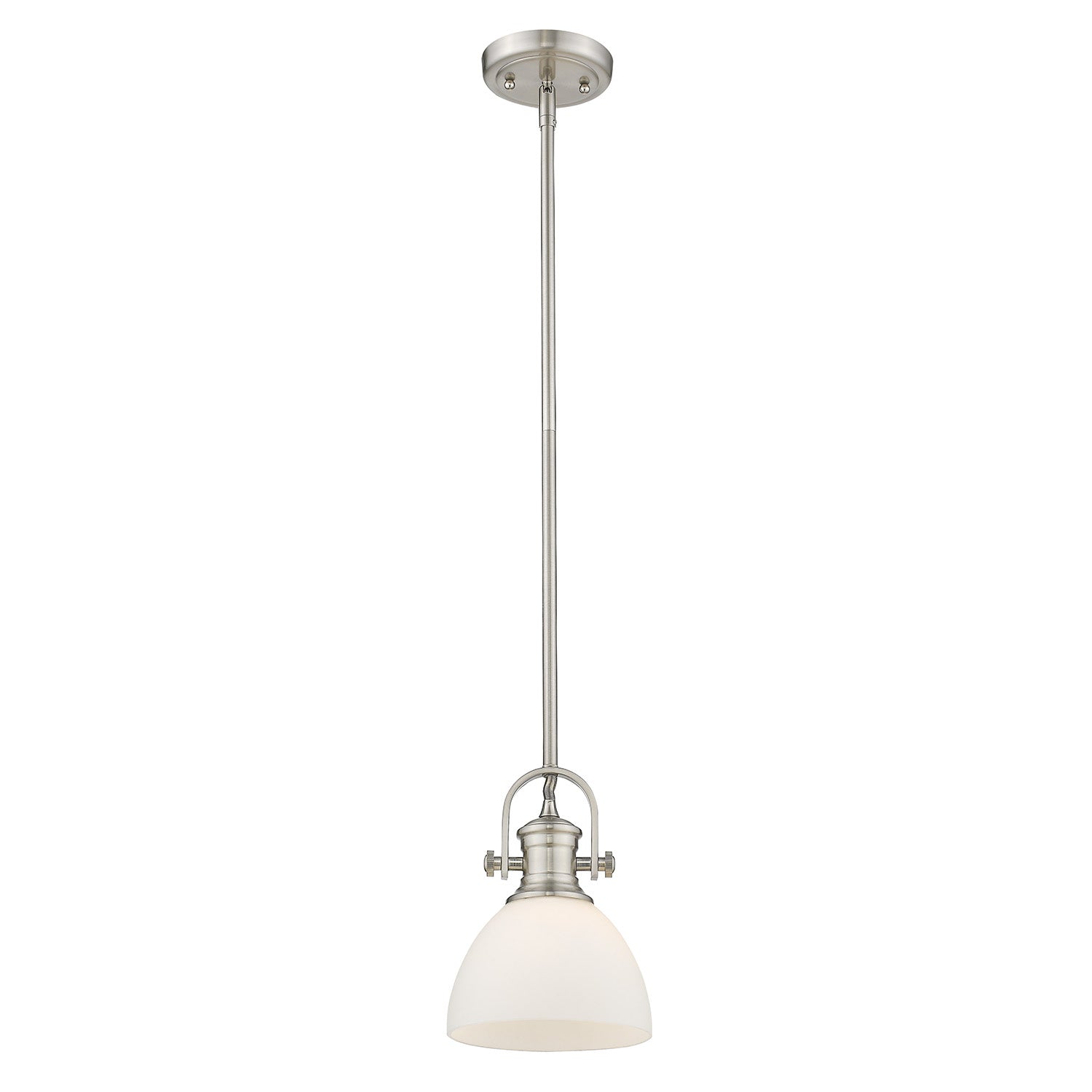 Golden - 3118-M1L PW-OP - One Light Mini Pendant - Hines PW - Pewter