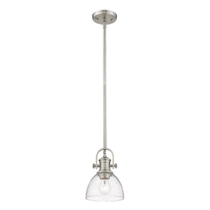 Golden - 3118-M1L PW-SD - One Light Mini Pendant - Hines PW - Pewter