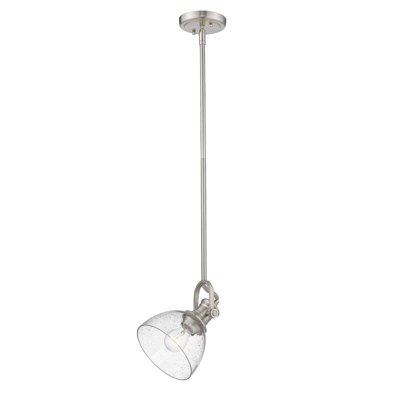 Golden - 3118-M1L PW-SD - One Light Mini Pendant - Hines PW - Pewter