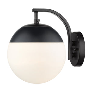 Golden - 3218-1W BLK-BLK - One Light Wall Sconce - Dixon BLK - Matte Black