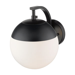 Golden - 3218-1W BLK-BLK - One Light Wall Sconce - Dixon BLK - Matte Black