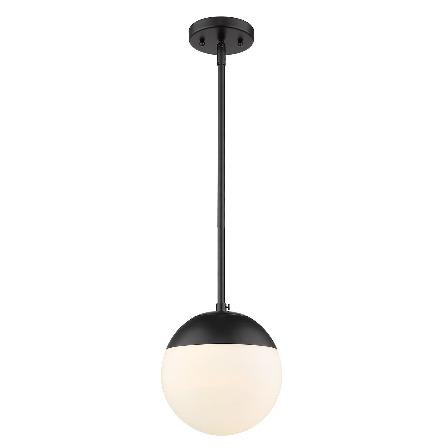 Golden - 3218-S BLK-BLK - One Light Pendant - Dixon BLK - Matte Black