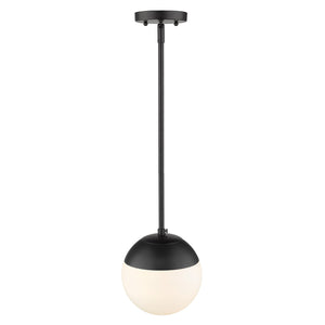 Golden - 3218-S BLK-BLK - One Light Pendant - Dixon BLK - Matte Black