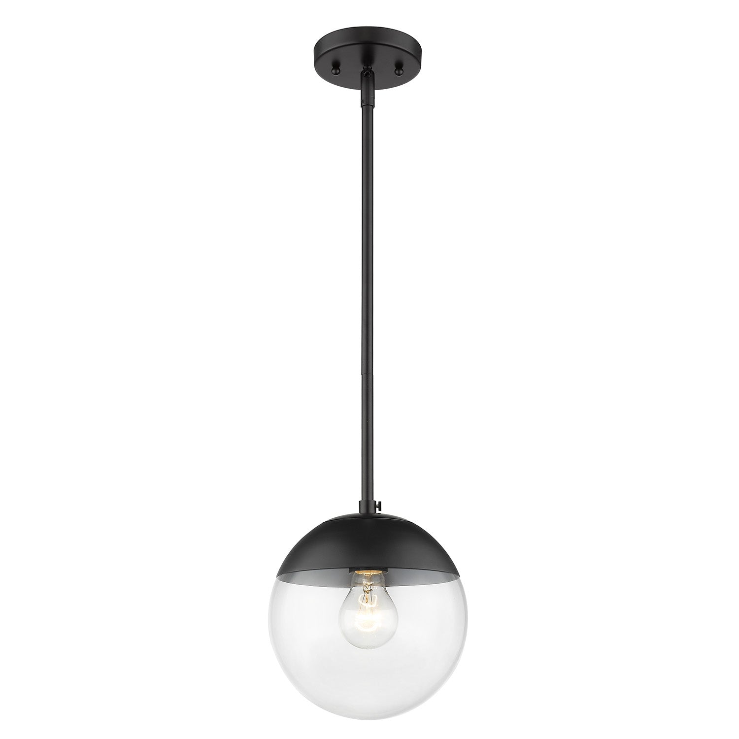 Golden - 3219-S BLK-BLK - One Light Pendant - Dixon BLK - Matte Black