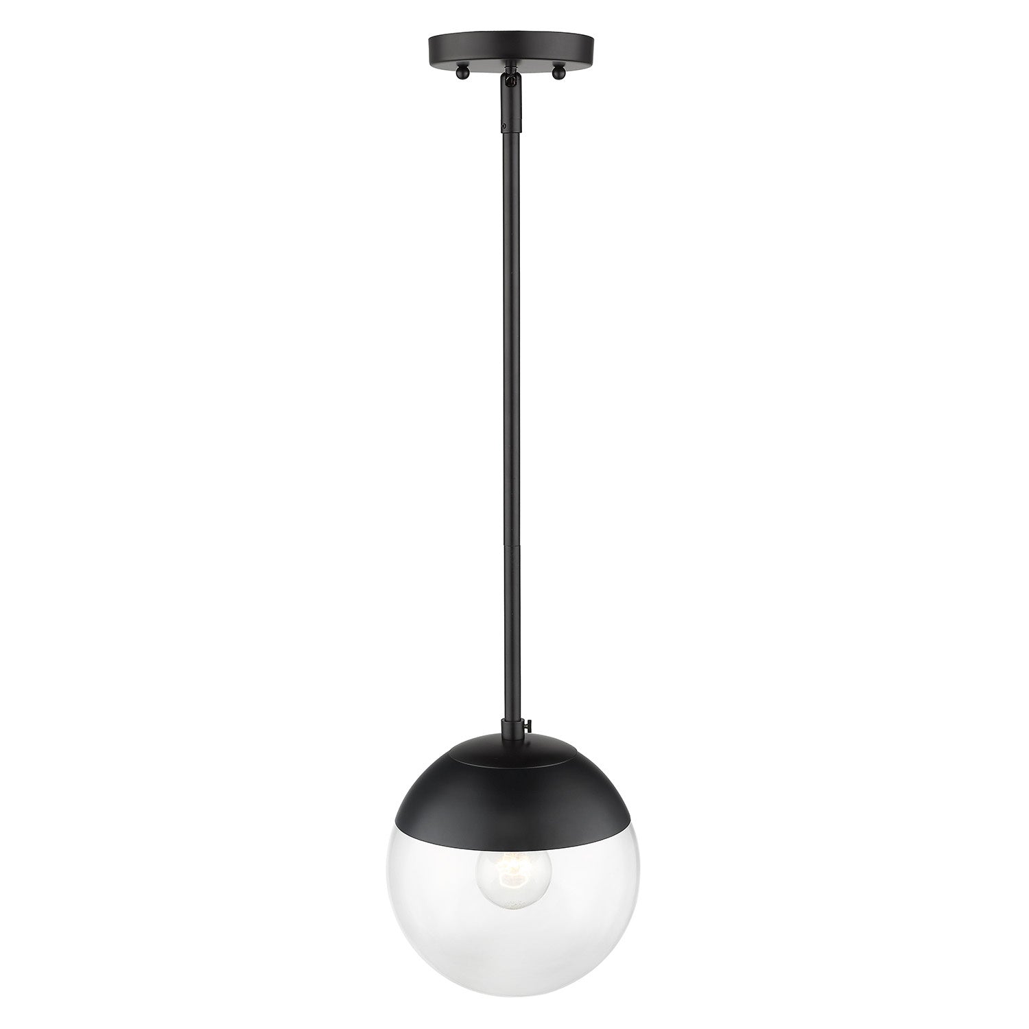 Golden - 3219-S BLK-BLK - One Light Pendant - Dixon BLK - Matte Black