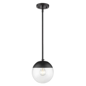 Golden - 3219-S BLK-BLK - One Light Pendant - Dixon BLK - Matte Black