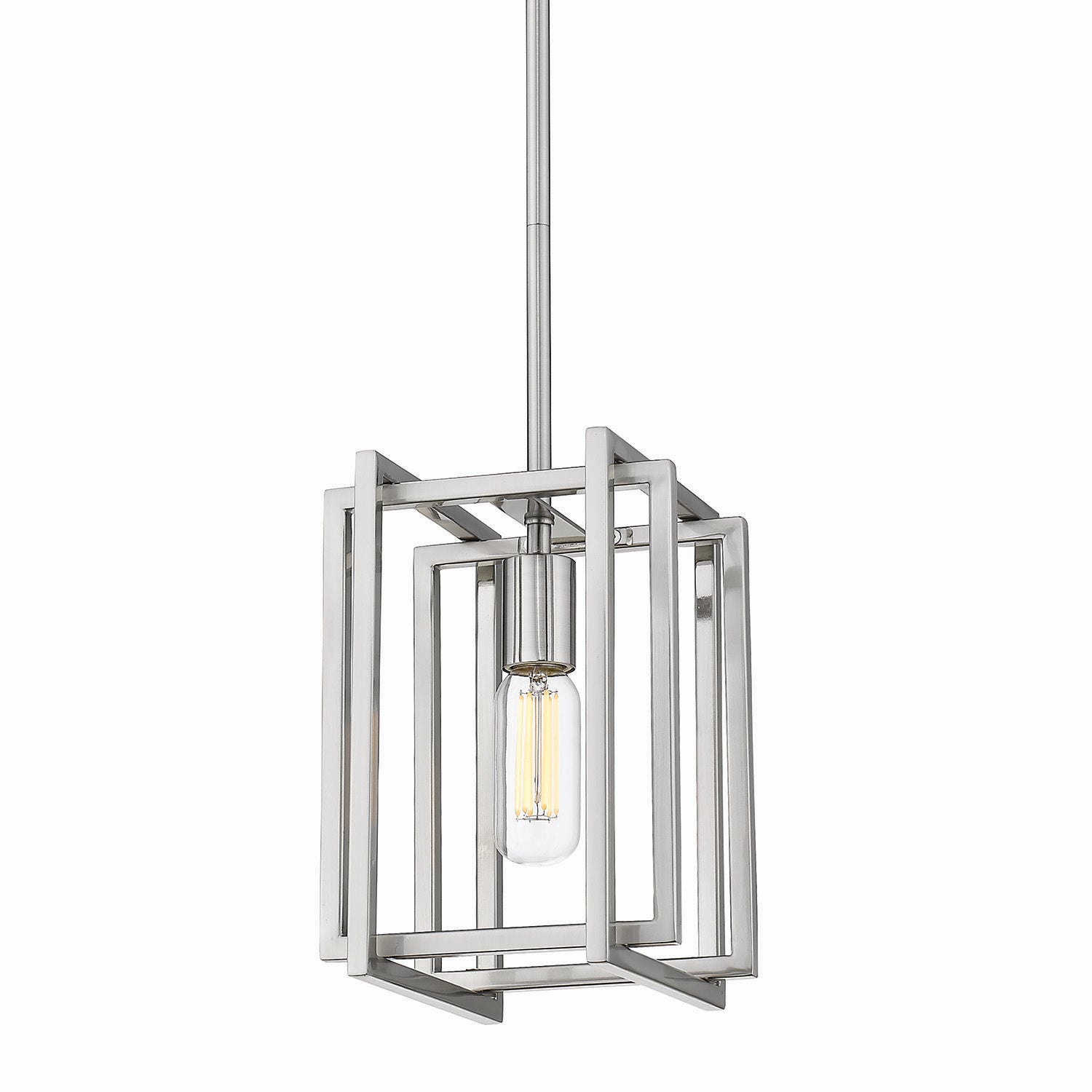 Golden - 6070-M1L PW-PW - One Light Mini Pendant - Tribeca PW - Pewter