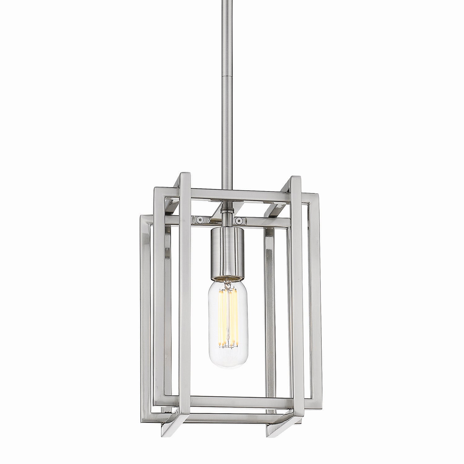 Golden - 6070-M1L PW-PW - One Light Mini Pendant - Tribeca PW - Pewter