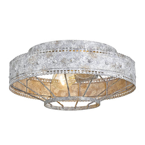 Golden - 7856-FM OY - Two Light Flush Mount - Ferris OY - Oyster