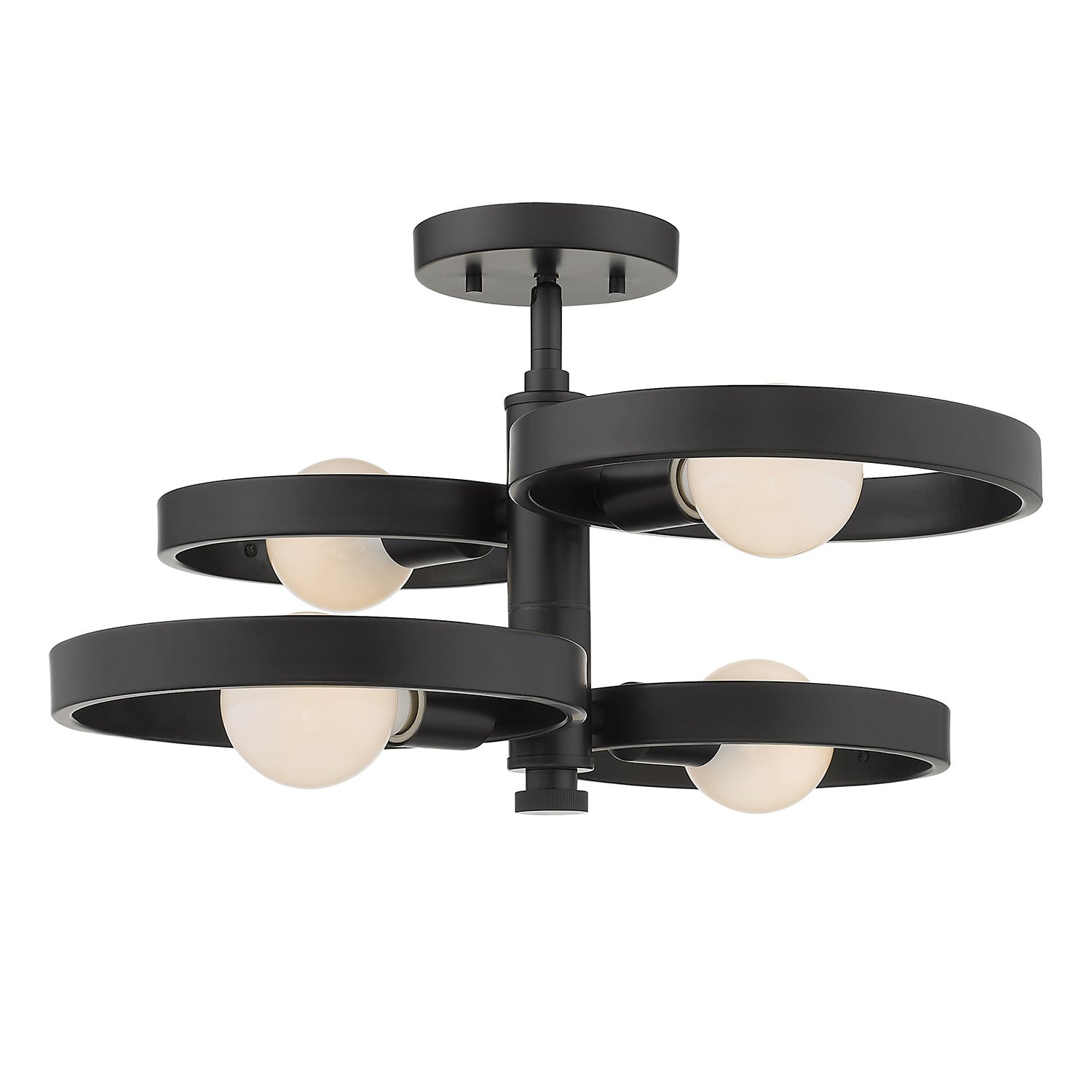 Golden - 8330-4 BLK - Four Light Chandelier - Sloane BLK - Matte Black