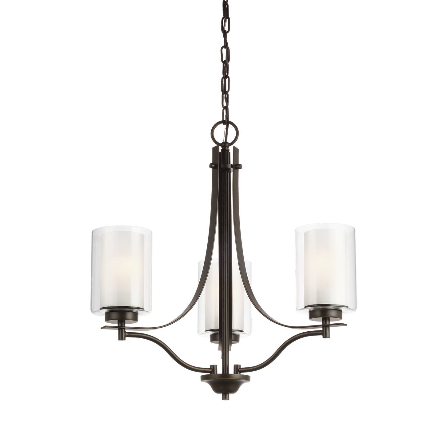 Generation Lighting - 3137303-710 - Three Light Chandelier - Elmwood Park - Bronze
