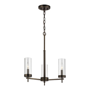 Visual Comfort Studio - 3190303-778 - Three Light Chandelier - Zire - Brushed Oil Rubbed Bronze