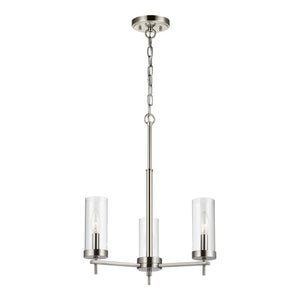 Visual Comfort Studio - 3190303-962 - Three Light Chandelier - Zire - Brushed Nickel