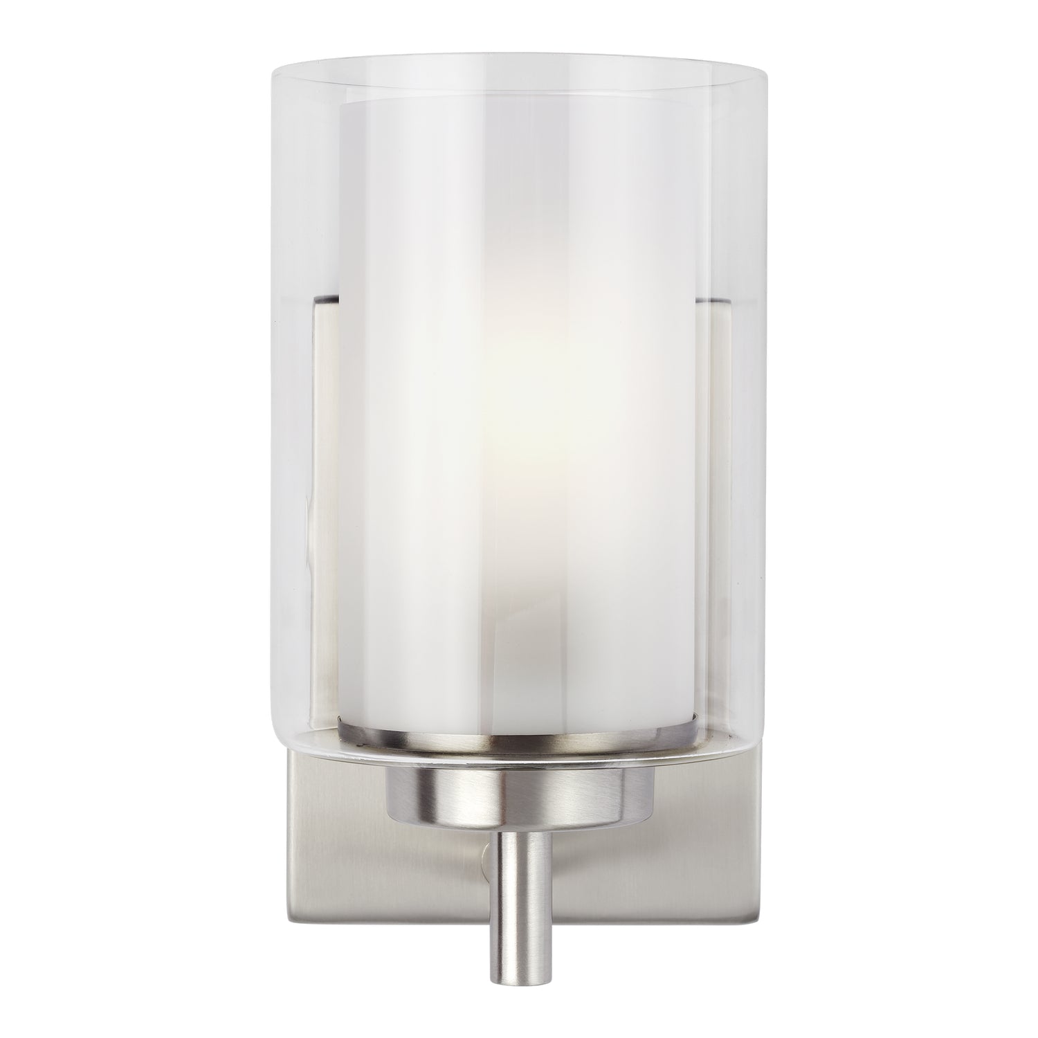 Generation Lighting. - 4137301-962 - One Light Wall / Bath Sconce - Elmwood Park - Brushed Nickel