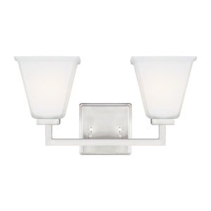 Generation Lighting. - 4413702-962 - Two Light Wall / Bath - Ellis Harper - Brushed Nickel