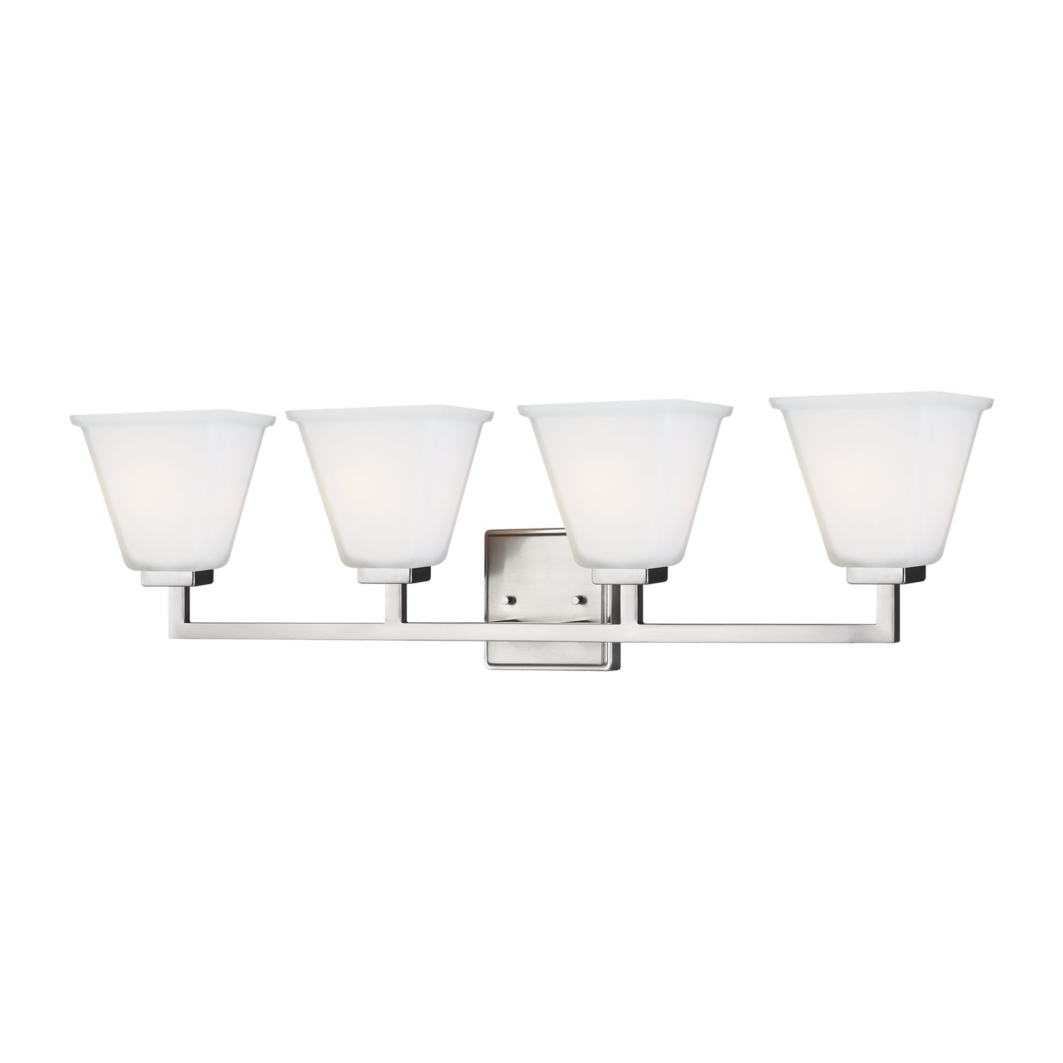 Generation Lighting. - 4413704-962 - Four Light Wall / Bath - Ellis Harper - Brushed Nickel