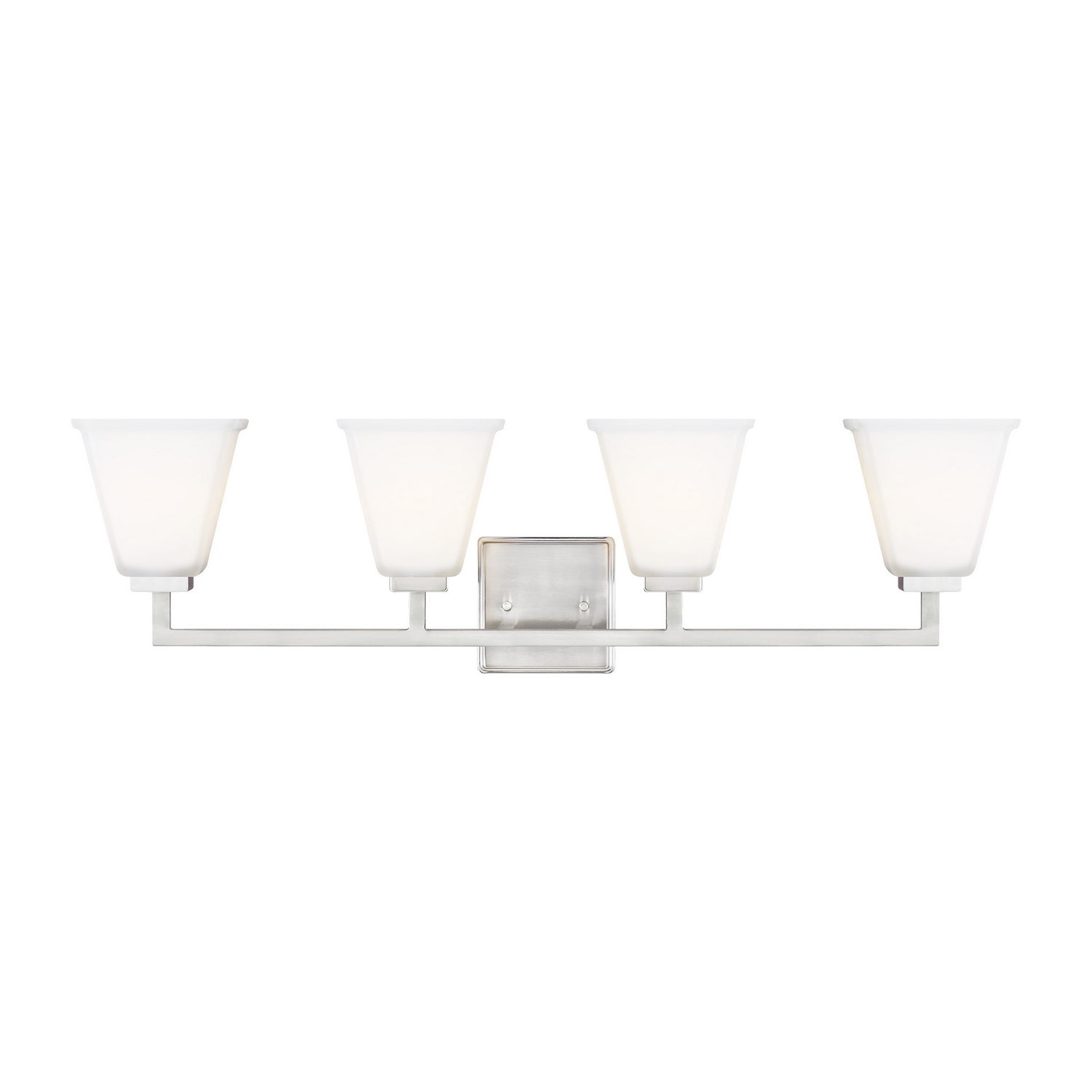 Generation Lighting. - 4413704-962 - Four Light Wall / Bath - Ellis Harper - Brushed Nickel